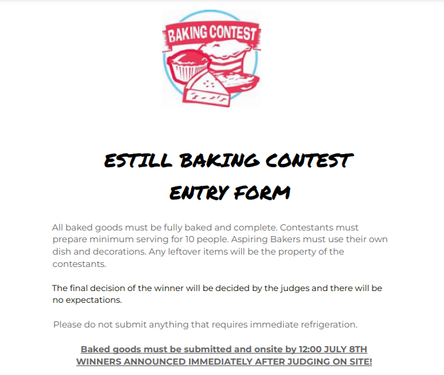 Estillbakingcontestform